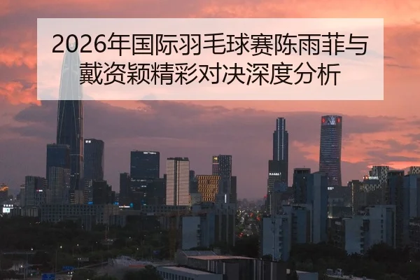 2026年国际羽毛球赛陈雨菲与戴资颖精彩对决深度分析